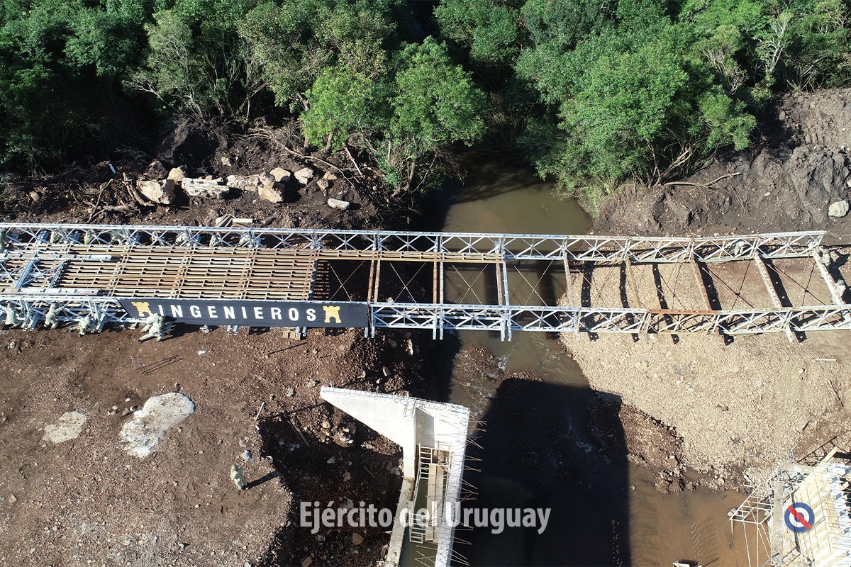 Finalizó la instalación del puente táctico Bailey en Paso del Cerro ...